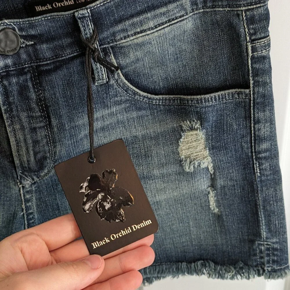 NWT Black Orchid The Boyfriend Short Size 28 Color: Vintage Style # BO951 SD - Picture 2 of 12